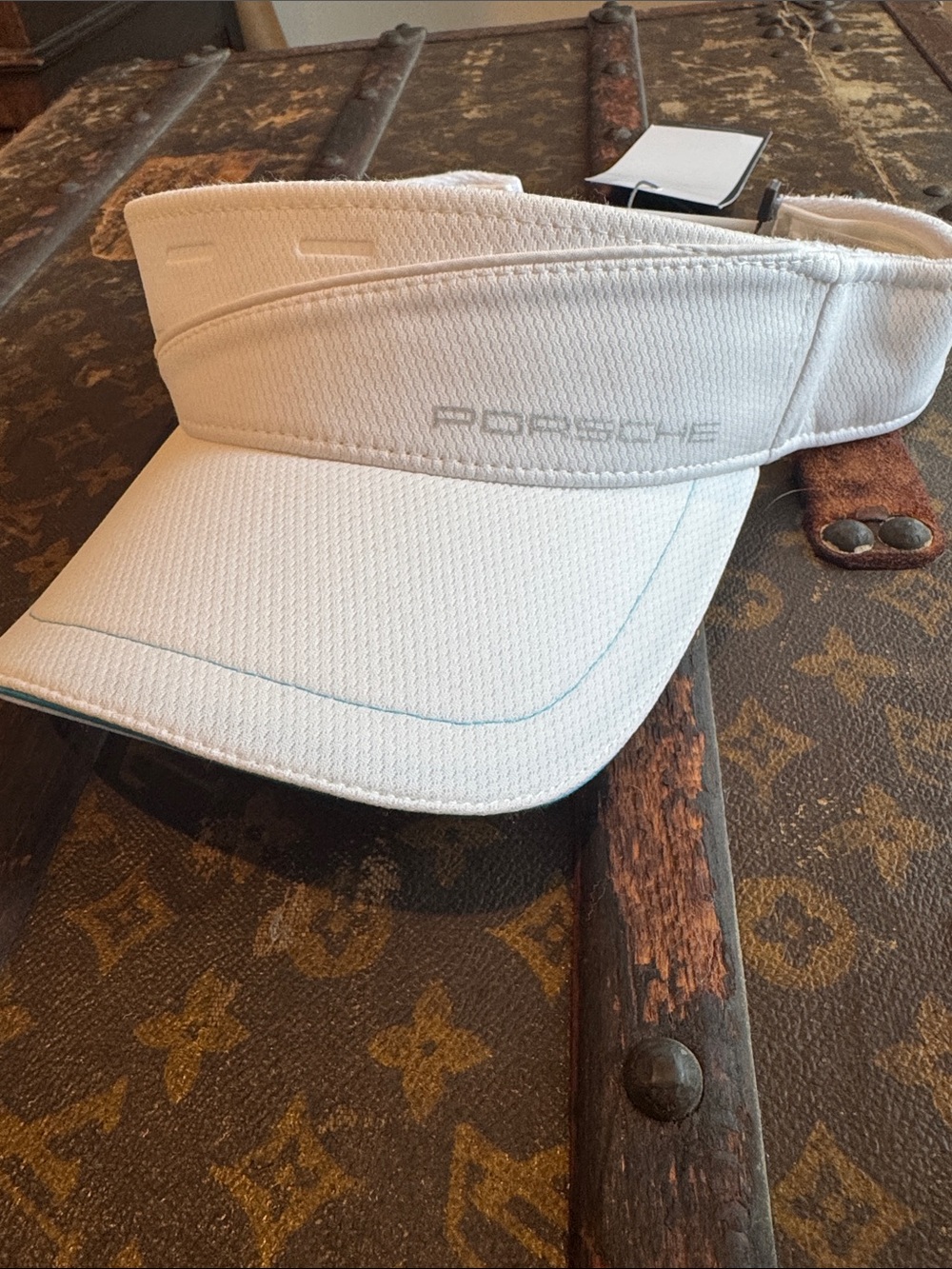 Porsche White Performance Visor - Picture 3 of 5